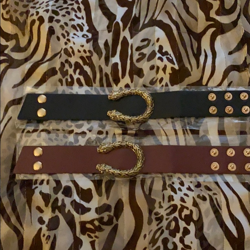 Leopard Designer Leather Bracelet